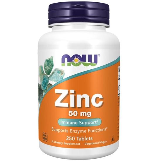 NOW Foods Zinc 50mg Tablets