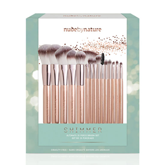 Nude by Nature Shimmer 15 Piece Brush Gift Set