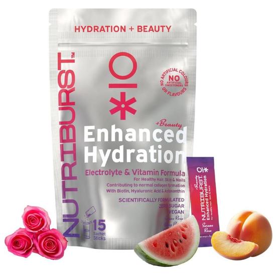 Nutriburst Enhanced Hydration + Beauty Mixed Fruit Flavour Sachets 15 Sachets