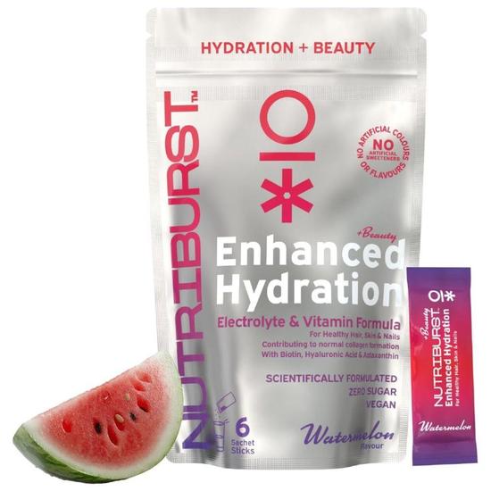 Nutriburst Enhanced Hydration + Beauty Watermelon Flavour Sachets 6 Sachets