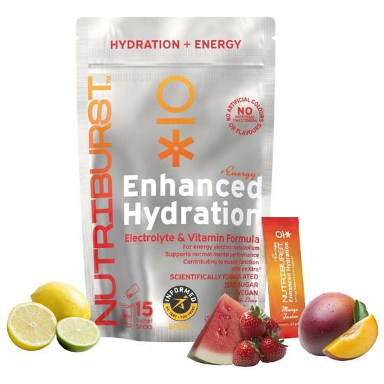 Nutriburst Enhanced Hydration + Energy Mixed Fruit Flavour Sachets 15 Sachets