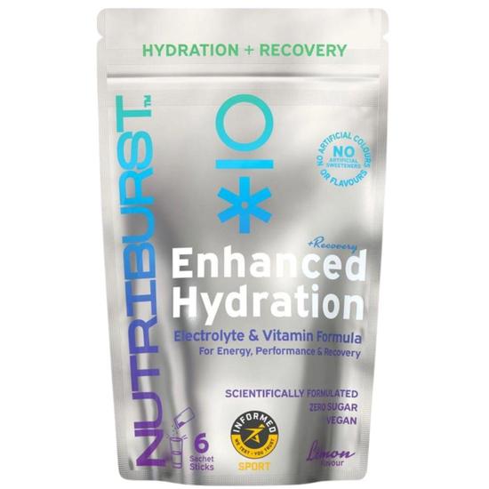 Nutriburst Enhanced Hydration + Recovery Lemon Flavour Sachets 6 Sachets