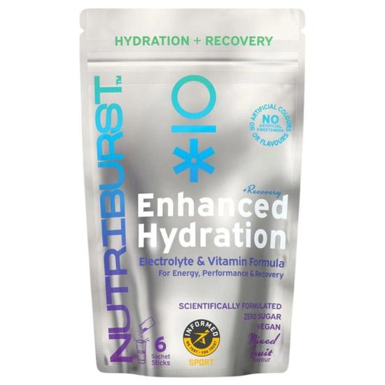 Nutriburst Enhanced Hydration + Recovery Mixed Fruit Flavour Sachets 6 Sachets