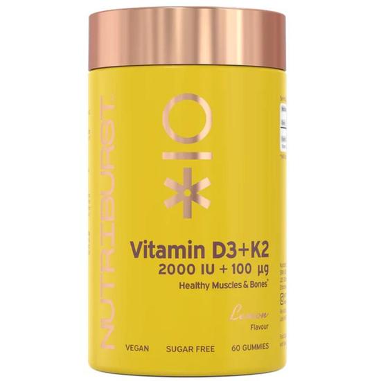 Nutriburst Vitamin D3 2000iu + K2 100ug Gummies 60 Gummies