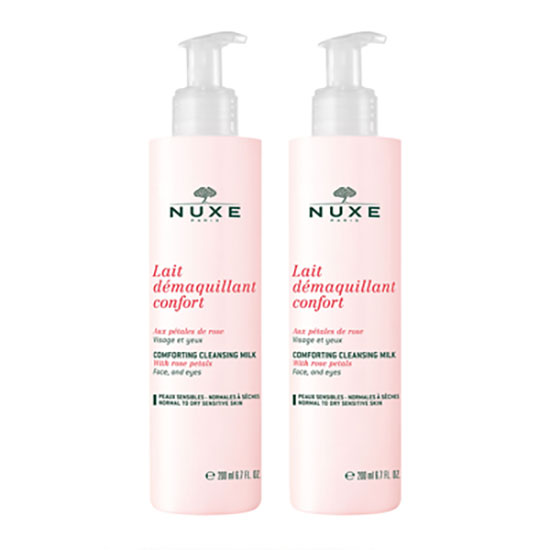 Nuxe Comforting Cleansing Milk With Rose Petals Duo