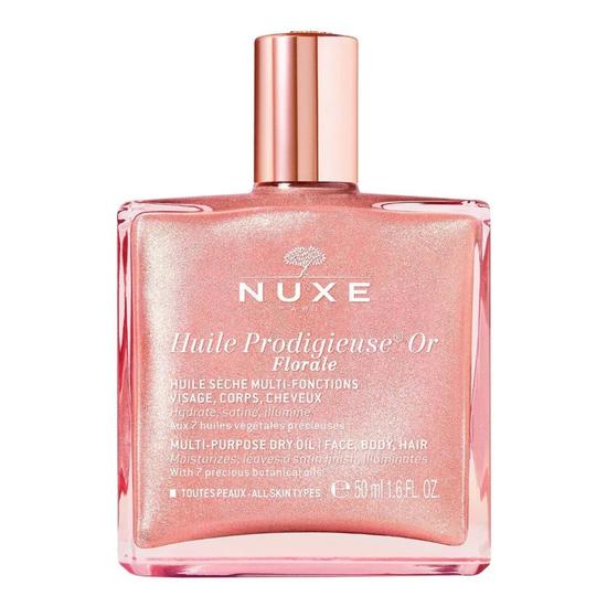 Nuxe Huile Prodigieuse Or Florale Shimmering Multi-Purpose Dry Oil For Face, Body & Hair 50ml