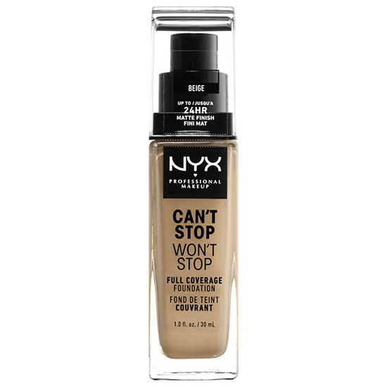 NYX Professional Makeup Can't Stop Won't Stop 24 Hour Foundation Beige