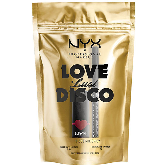 NYX Professional Makeup Disco Mix Lip Kits Spicy Red Matte Lip Christmas Gift Set