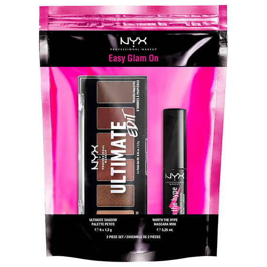 NYX Professional Makeup Easy Glam On Eyeshadow & Mascara Duo Gift Set