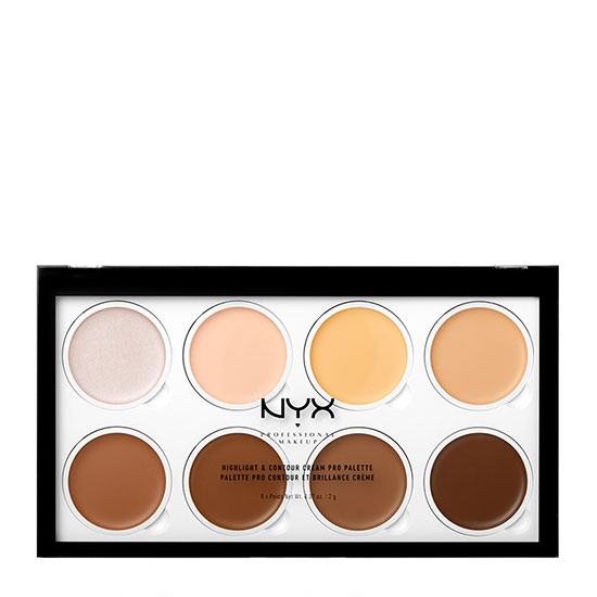 NYX Professional Makeup Highlight & Contour Cream Pro Palette 8 ...