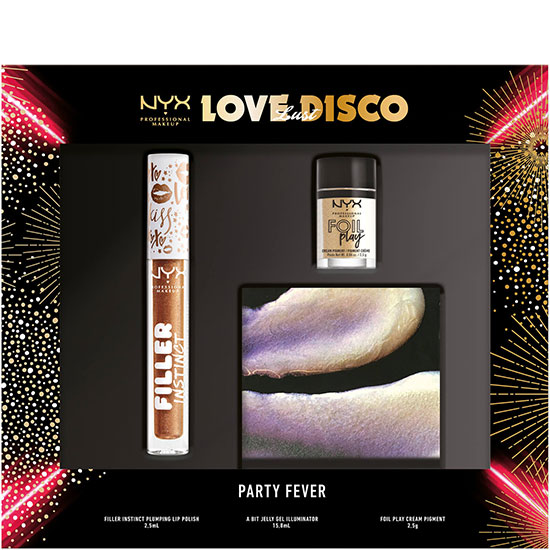 NYX Professional Makeup Party Fever Sachet Glow & Sparkle Christmas Gift Set