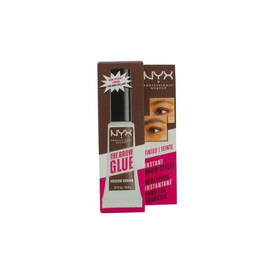 NYX Professional Makeup The Grow Glue Instant Brow Styler Gel Medium Brown