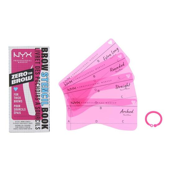 NYX Professional Makeup Zero To Brow Stencil 4PCS