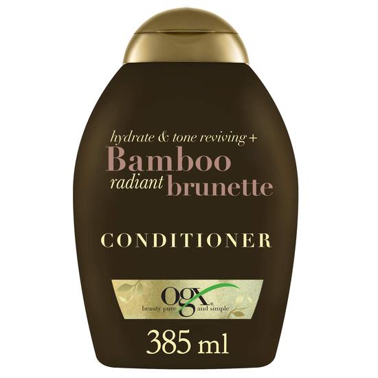 OGX® Hydrate & Tone Reviving + Bamboo Radiant Brunette Conditioner 385ml
