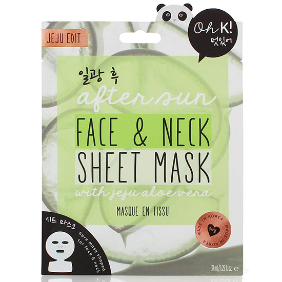 Oh k! Aftersun Aloe Sheet Face & Neck Mask