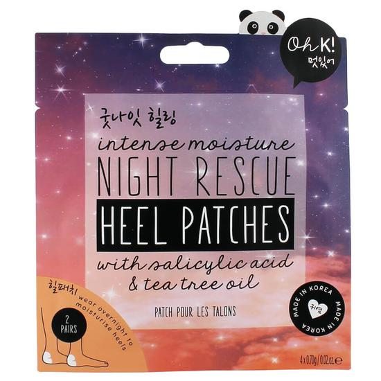 Oh k! Intense Moisture Night Rescue Heel Patches X1