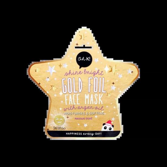 Oh k! Let It Shine Gold Foil Face Mask
