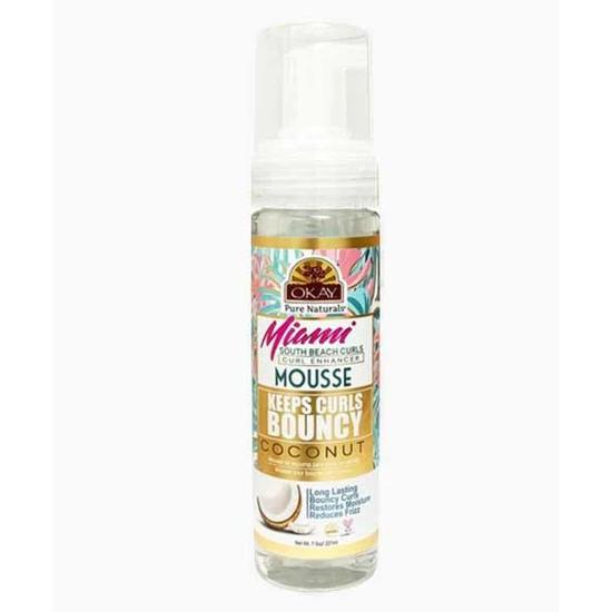 Okay Miami Keep Curls Bouncy Coconut Mousse
