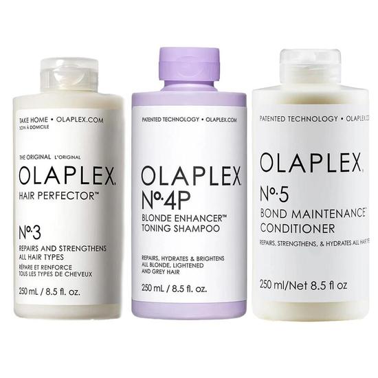 Olaplex No.3 Hair Perfector, No.4p Shampoo & No.5 Conditioner Trio 250ml