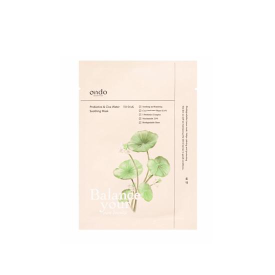 Ondo Beauty 36.5 Probiotics & Cica Water Soothing Mask 25g