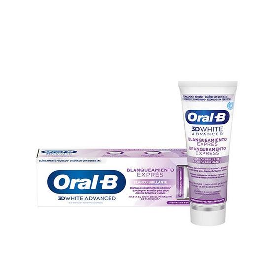 Oral B 3d White Advanced Express Whitening Glossy White Toothpaste 75ml