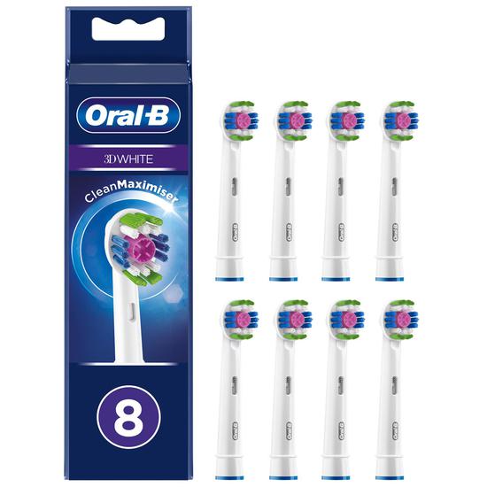 Oral B 3d White Replacement Heads 8 Pack