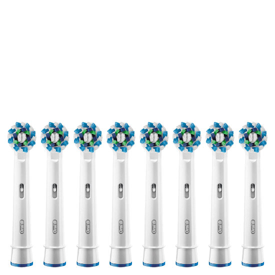 oral b crossaction replacement electric toothbrush heads 8 pack