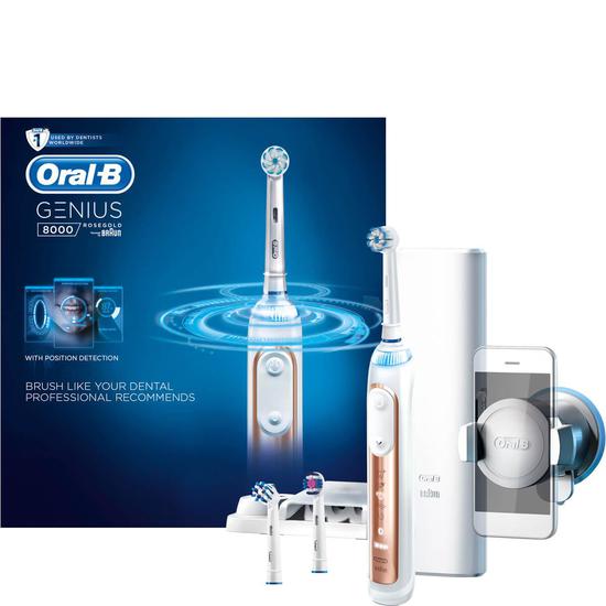 Oral B Genius 8000 Electric Toothbrush Rose Gold