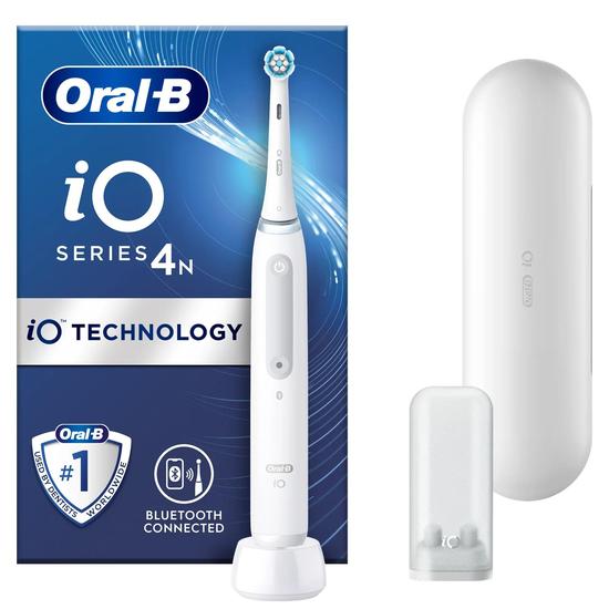Oral B iO 4 White Electric Toothbrush With Travel Case