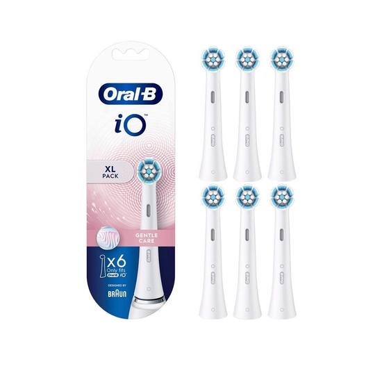 Oral B iO Gentle Care Replacement Head Electric Toothbrush White x6