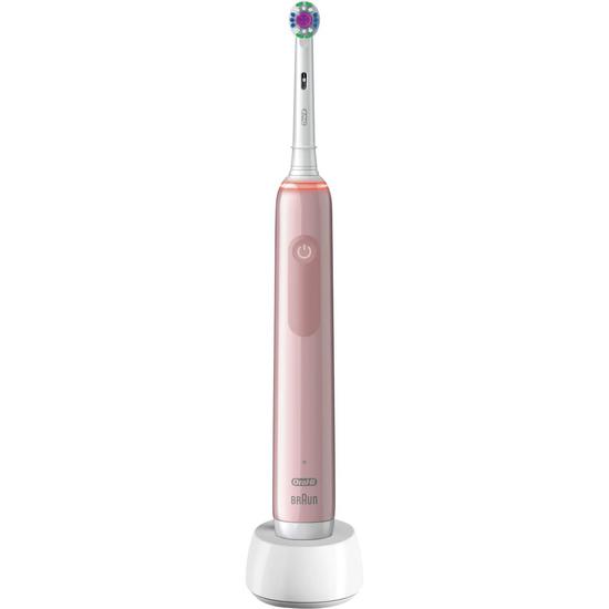 Oral B Pro 3 3000 3d White Electric Toothbrush Pink