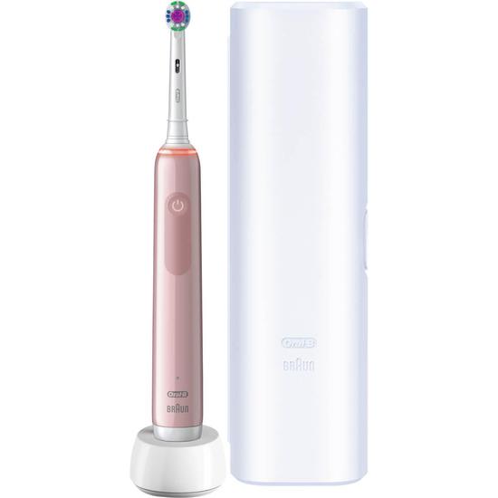 Oral B Pro 3 3500 3d White Electric Toothbrush Pink