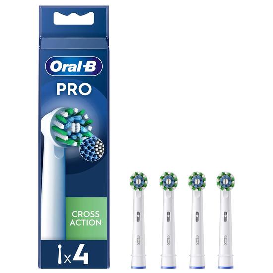 Oral B Pro Cross Action White Toothbrush Heads