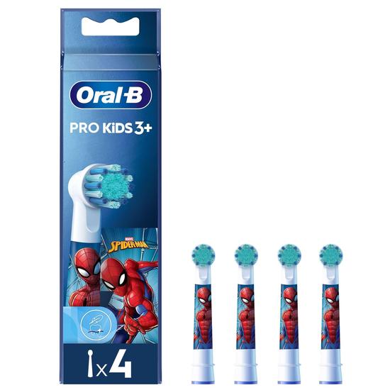 Oral B Pro Kids Toothbrush Heads Featuring Spiderman