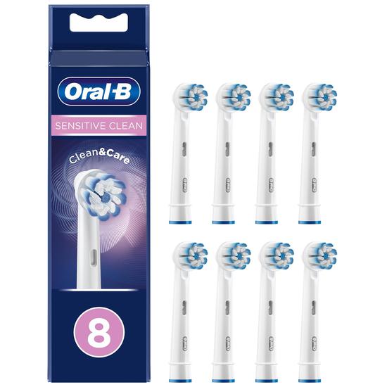 Oral B Sensitive Clean Replacement Heads 8 Pack