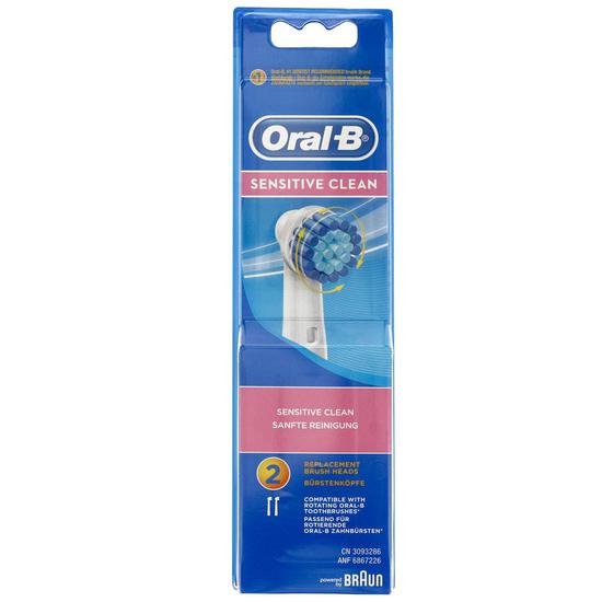 Oral B Sensitive Clean Replacement Heads 2 Pack