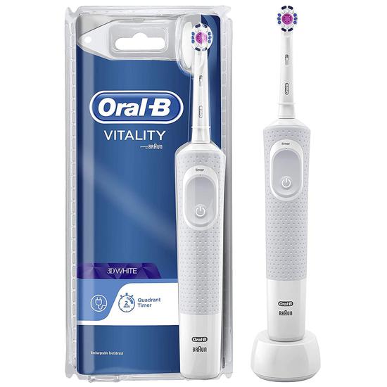 Oral B Vitality 3d White Electric Toothbrush Alabaster White