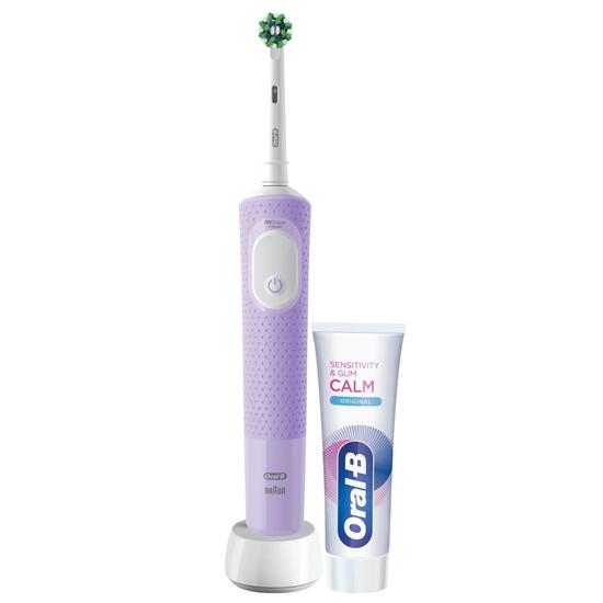 Oral B Vitality Pro Purple Electric Toothbrush & Toothpaste