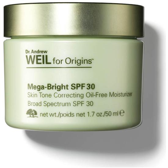 Origins Dr. Andrew Weil For Origins Mega Bright SPF 30 Skin Tone Correcting Oil Free Moisturiser 50ml