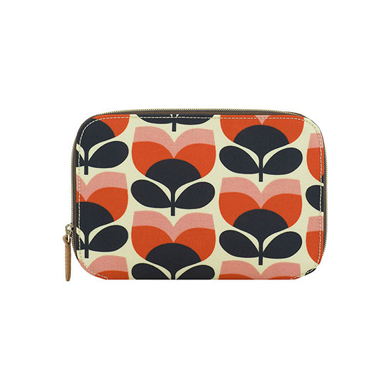 Orla Kiely Flower Strip Makeup Brush Case
