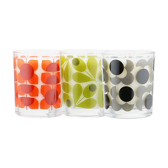 Orla Kiely Olive Shadow Flower Candle Gift Set