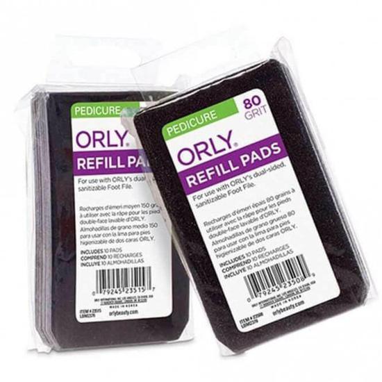 ORLY Foot File Refill Pads 2 x 10 Pads - 80 Grit