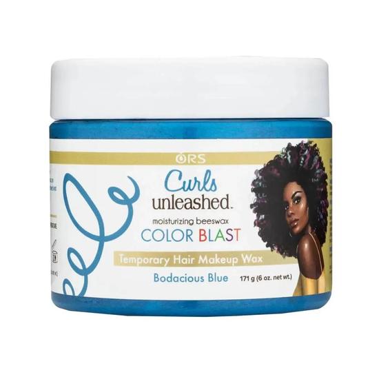 ORS Curl Unleashed Colour Blast Moisturising Beeswax Bodacious Blue 6oz