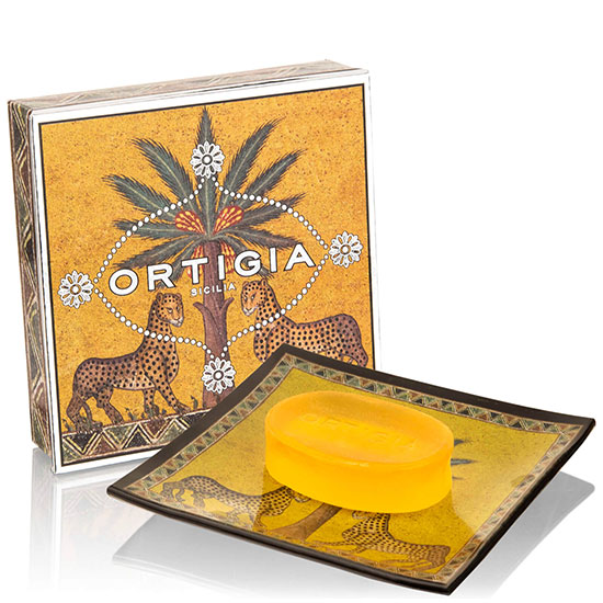 Ortigia Zagara Orange Blossom Glass Plate & Soap Set