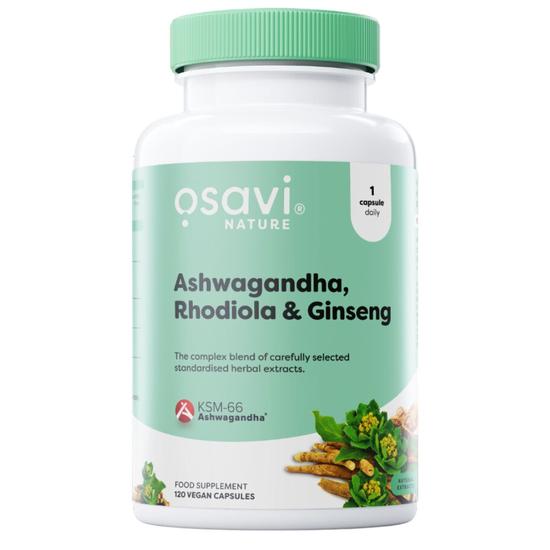 Osavi Ashwagandha + Rhodiola & Ginseng Capsules