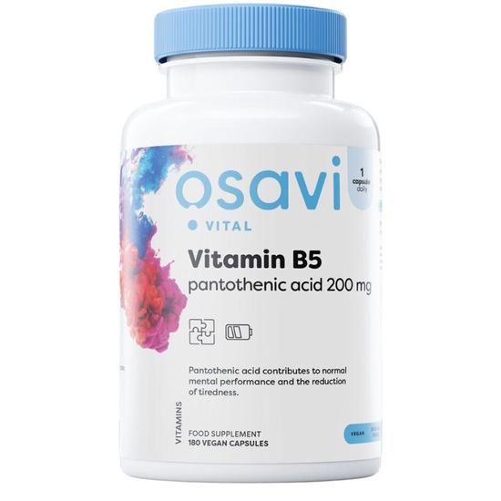 Osavi Vitamin B5 Pantothenic Acid 200mg Capsules