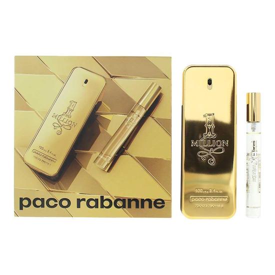 Paco Rabanne 1 Million Eau De Toilette 100ml + Eau De Toilette 10ml Gift Set 100ml
