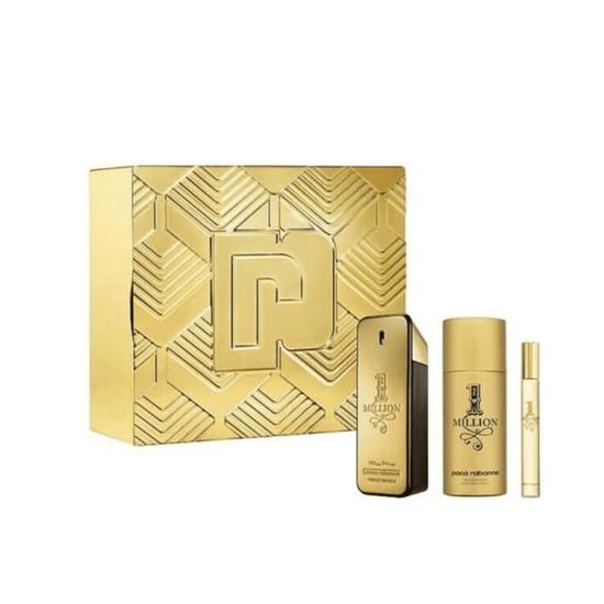 Paco Rabanne 1 Million Eau De Toilette Gift Set 100ml Eau De Toilette, 150ml Deodorant Spray & 10ml Eau De Toilette