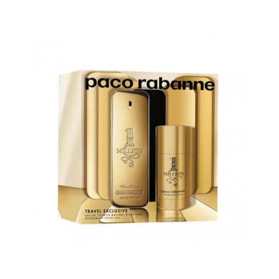 Paco Rabanne 1 Million Eau De Toilette Gift Set 50ml EDT & 75ml Deodorant Stick