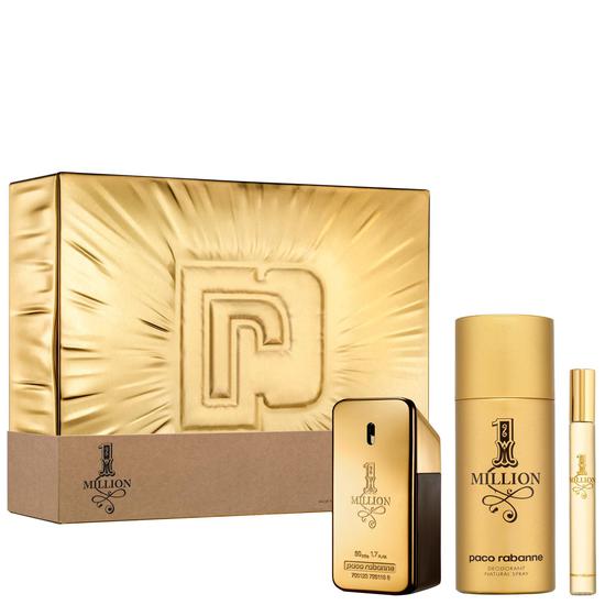 Paco Rabanne 1 Million Eau De Toilette Gift Set 50ml EDT + 150ml Deodorant